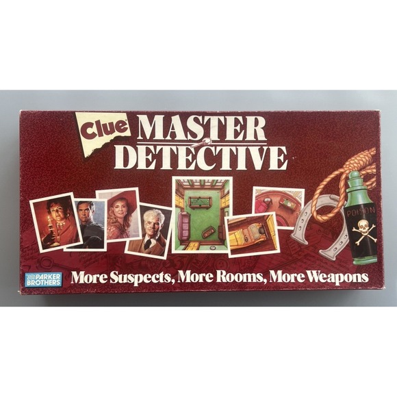 1988 Clue Master Detective Board Game by Parker Brothers Complete - Picture 1 of 4